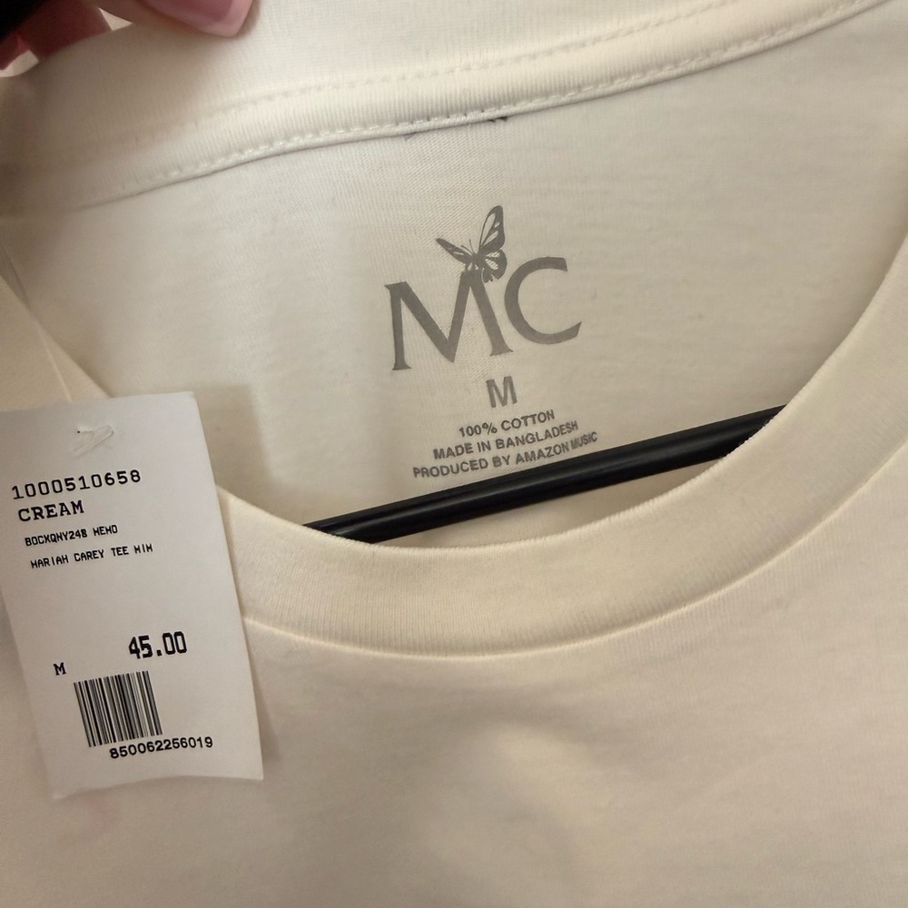 Mariah Carey Tour Merch T-shirt (Cream ) - Picture 2 of 5